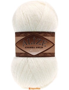 Alize Angora Gold Simli 62 Light Cream
