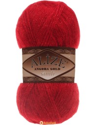 Alize Angora Gold Simli 106 Dark Red