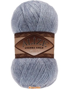 Alize Angora Gold Simli 221 Açık Denim Melanj