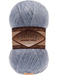 Alize Angora Gold Simli 221 Light Denim Melange